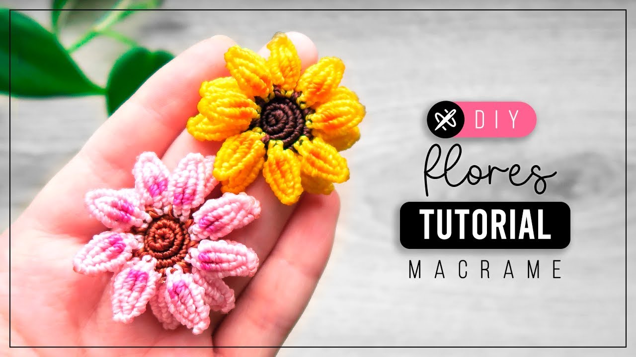 Flor Doble 🌼 Como hacer flores de nudos con hilo | diy tutorial paso a paso ● macrame flower 328