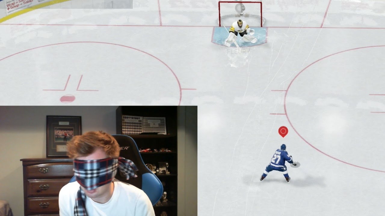 NHL 17 BLINDFOLDED SHOOTOUT CHALLENGE!