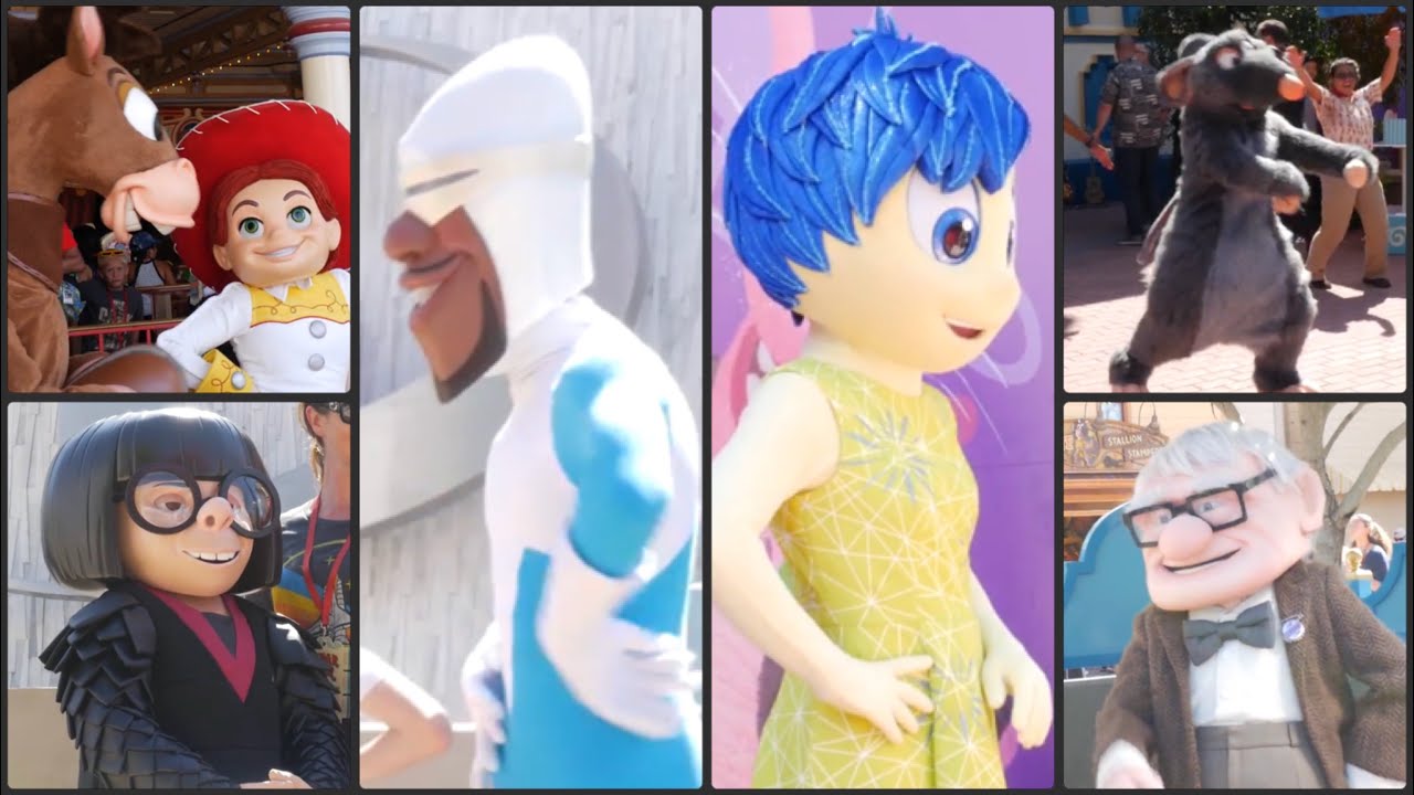 Pixar Pier Character Meet & Greets! New Pixar Pier Premier Event! Disneyland Resort! Edna! Joy!