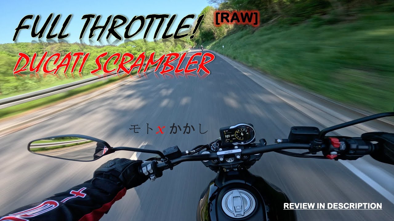 DUCATI Scrambler FULL THROTTLE onboard /// 4K - Beautiful Landscape
