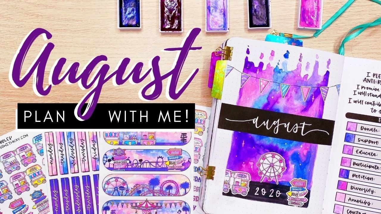 PLAN WITH ME! | August 2020 Bullet Journal Setup