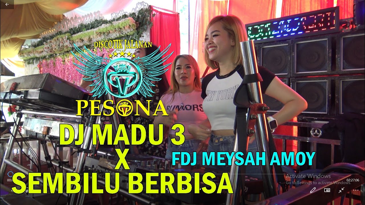 DJ SEMBILU BERBISA - AKSI DJ MEYSAH AMOY FT DJ YANTO KURE OT PESONA LIVE LUBUK SAKTI KP.3