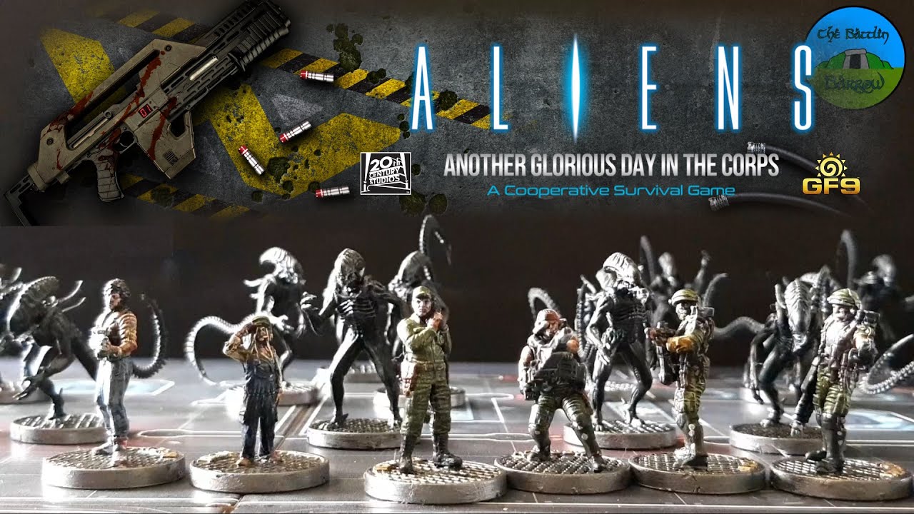 Aliens - Another Glorious Day in the Corps Unboxing - tabletop board game