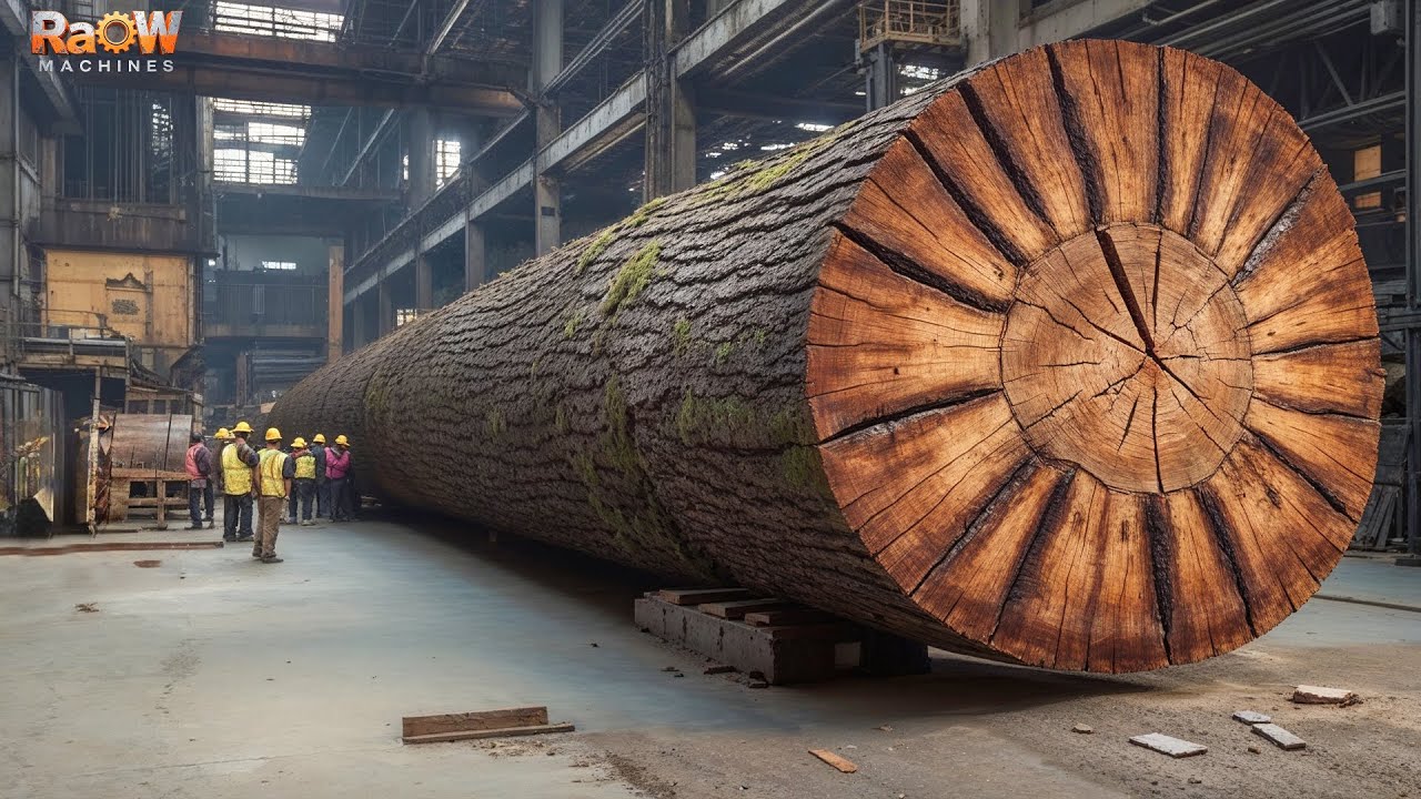 How GIANT LOGS Become LVL & Mass Timber &ndash; Inside America&rsquo;s Automated Mega Sawmills