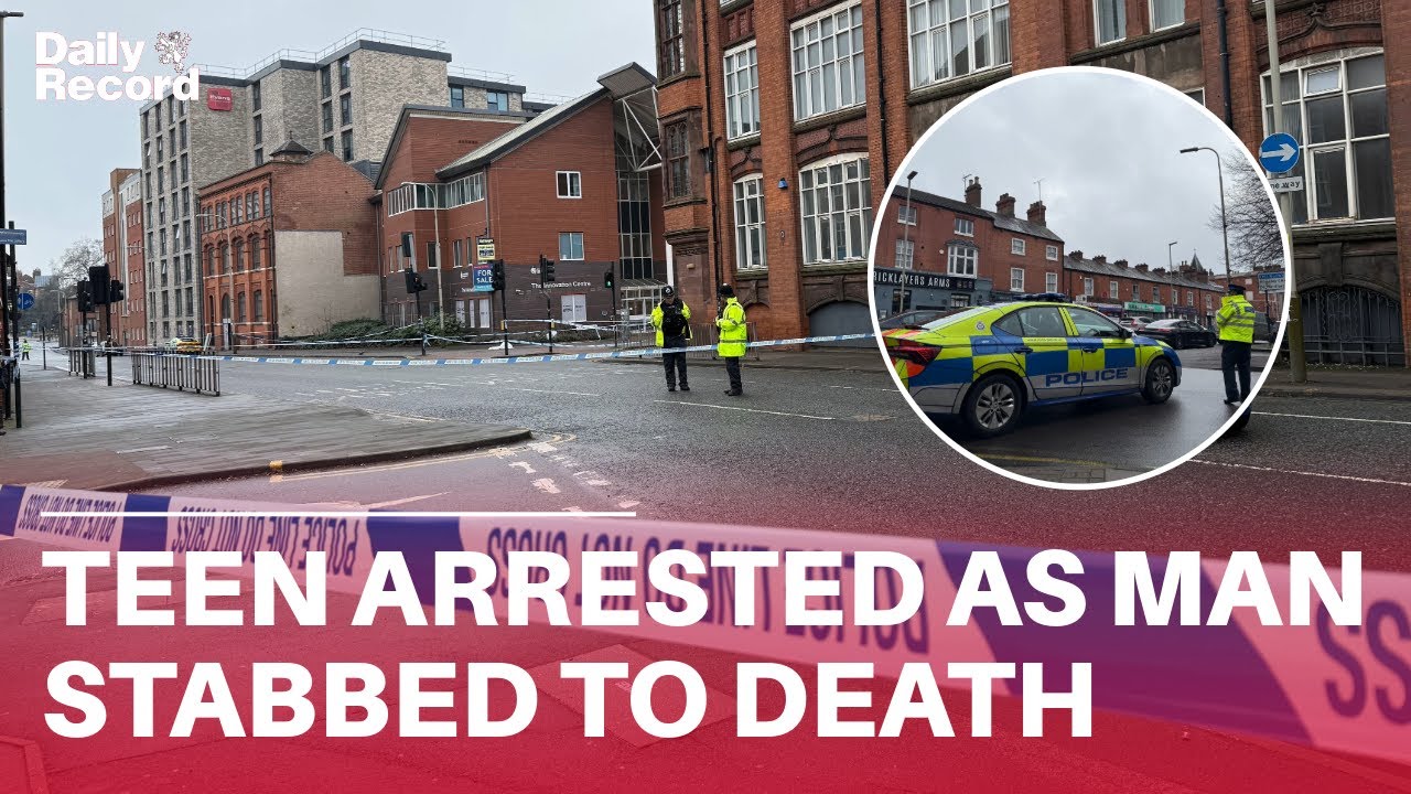 Teen arrested after man STABBED TO DEATH near De Montfort University in Leicester