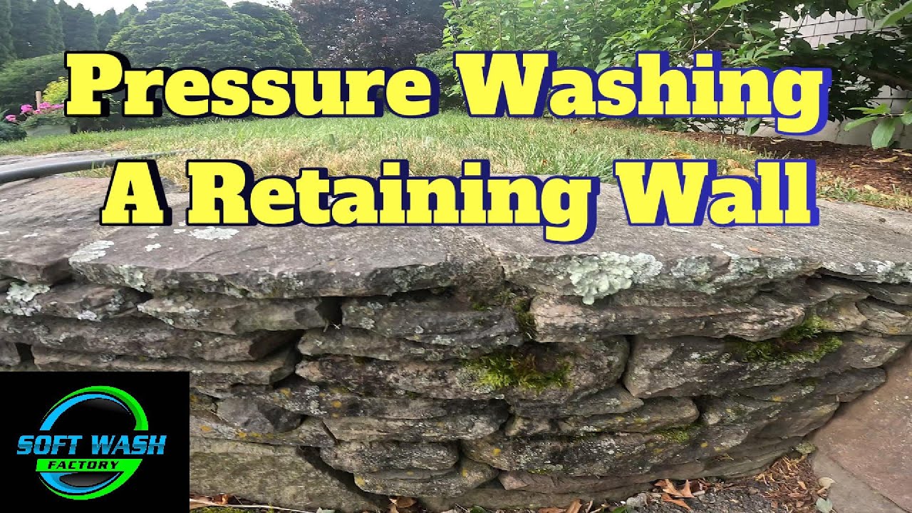 How To Clean A Retaining Wall Pressure Washing