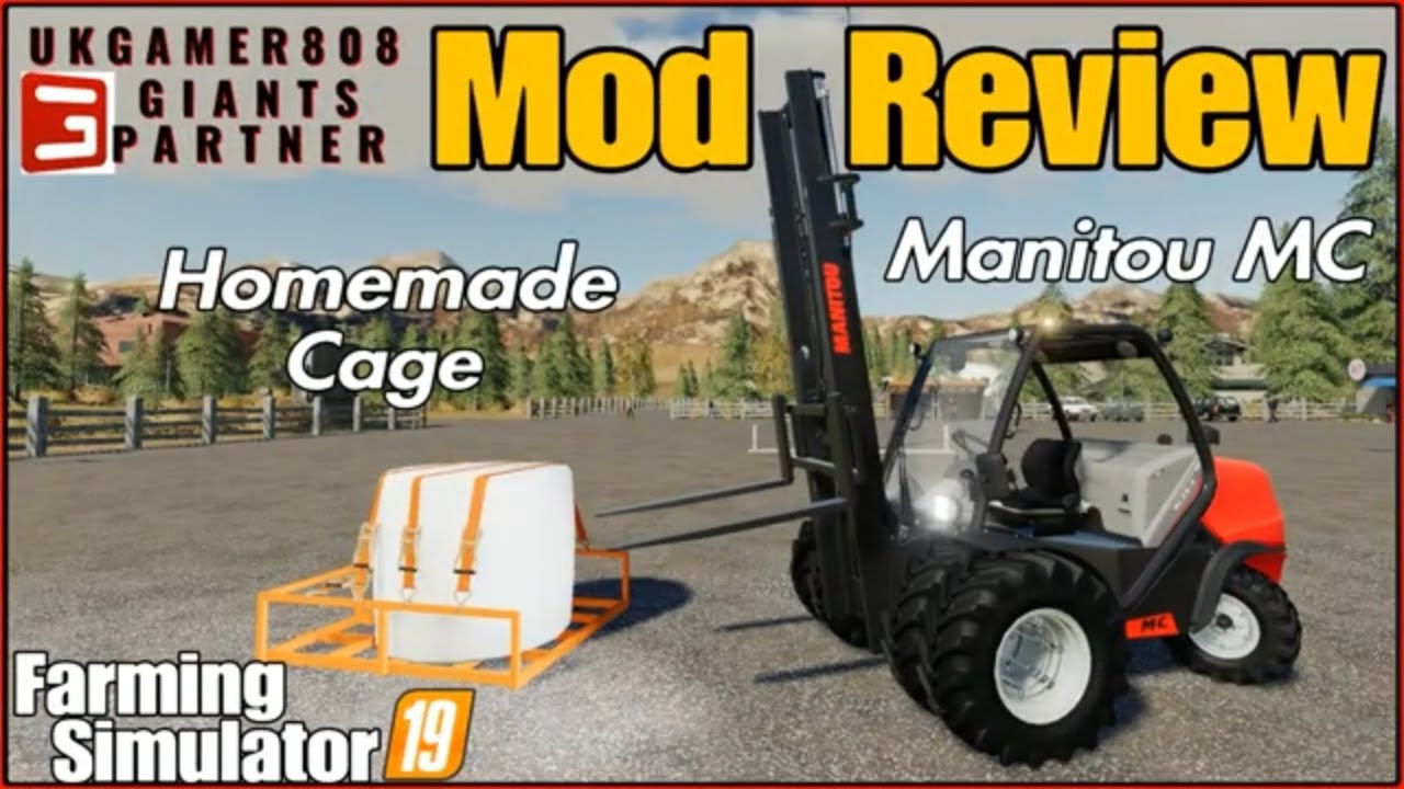 Manitou MC 840 mod Homemade Cage Mod Review fs19 mods #farmingsimulator #fs19modsreview ls19
