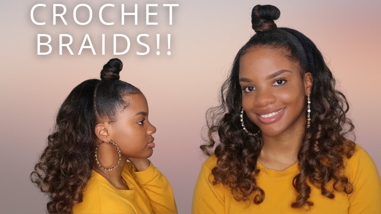 Straight Crochet Half Up Half Down Top Knot | SamsBeauty