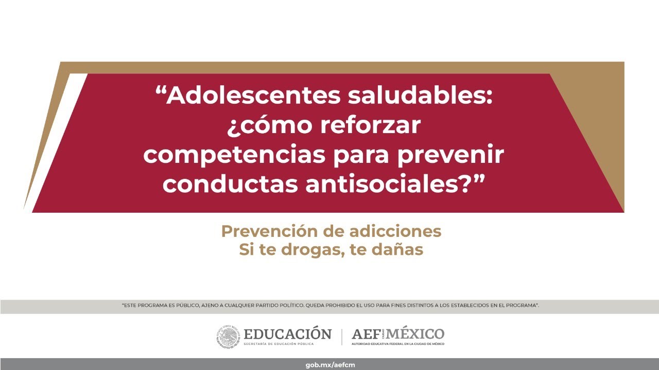 Adolescentes saludables: ¿cómo reforzar competencias para prevenir conductas antisociales?
