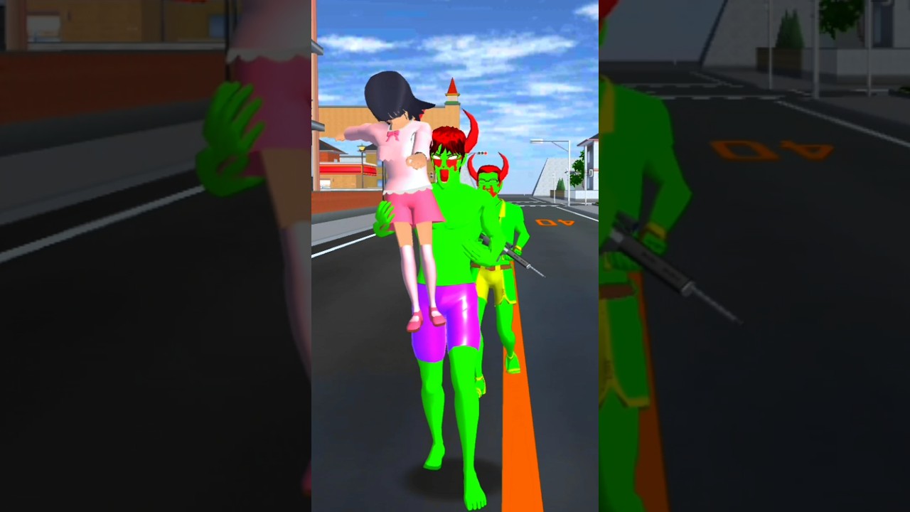Zombies kidnapped the little girl 😱👹||#sakuraschoolsimulator#shorts l#sss#shortfeed#trending