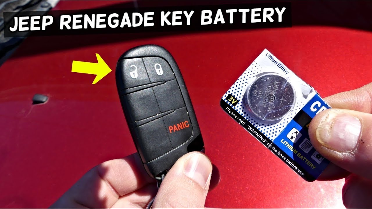 HOW TO REPLACE KEY FOB BATTERY ON JEEP RENEGADE