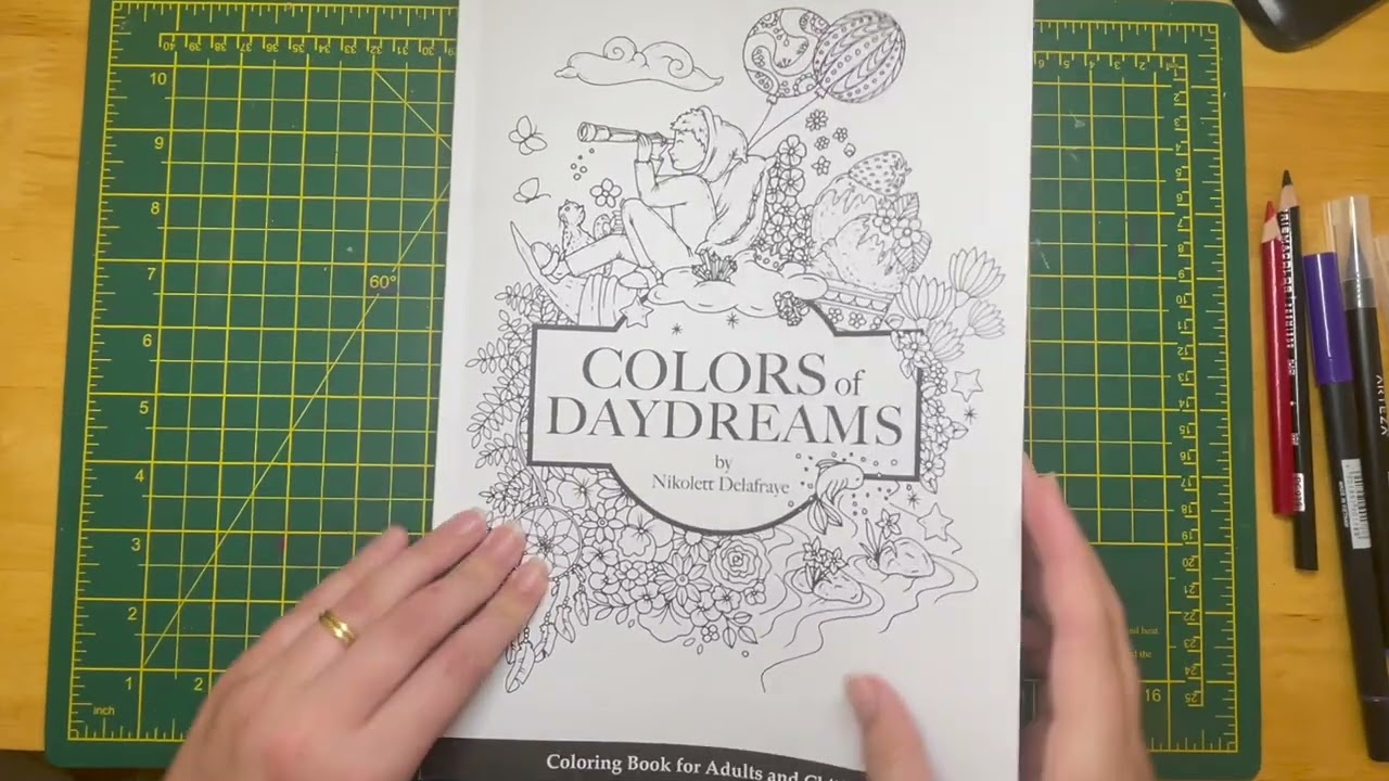 NEW book Colors of Daydreams by Nikolett Delafraye | The colouring book that has it ALL!