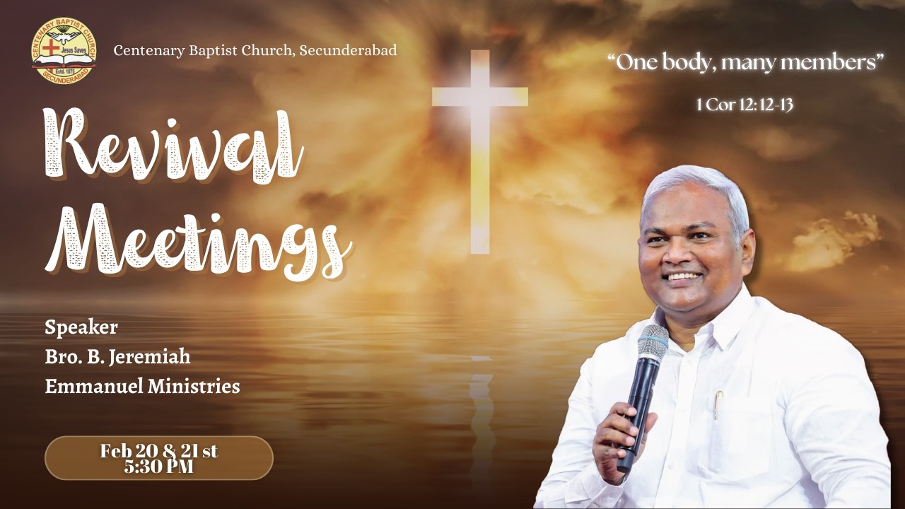 Live | February 21st, 2026 | Revival Meetings | Lent | Day 4 | (5:30 PM) | CBC, Secunderabad