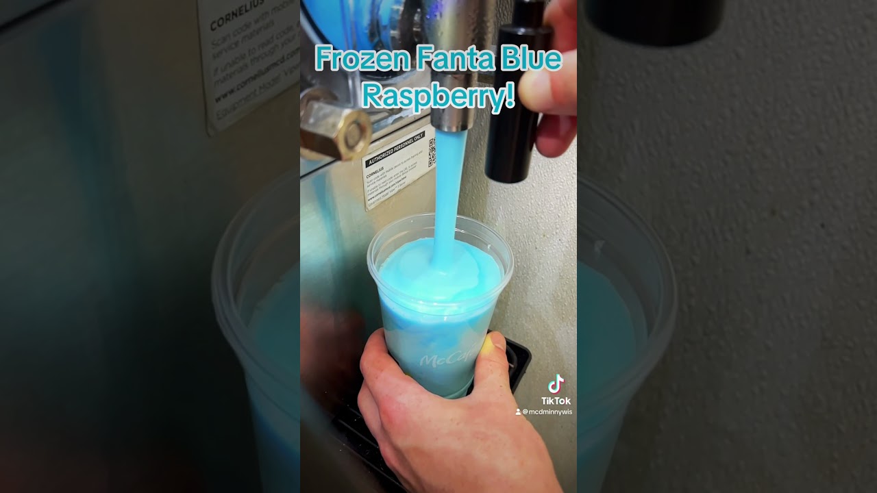 Frozen Fanta Blue Raspberry at McDonald&rsquo;s! The Perfect Summer Drink! 🌞 #shorts