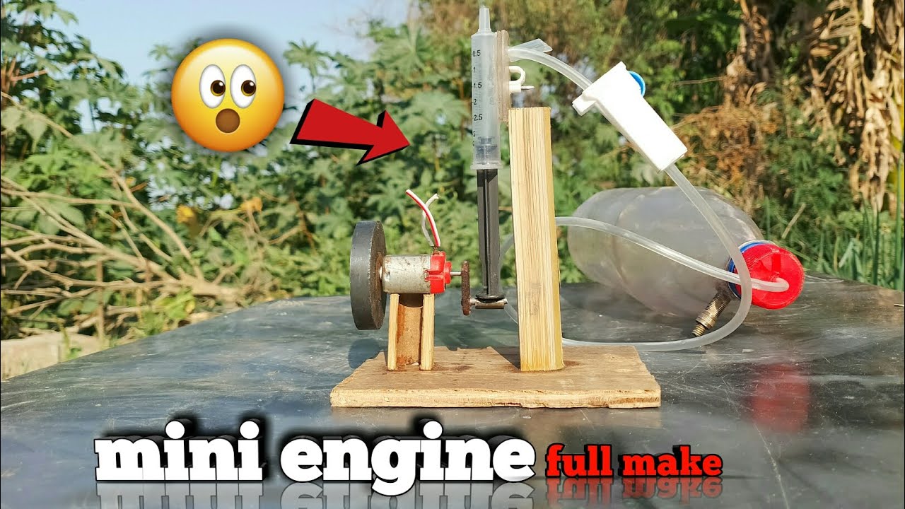 इंजिन को अब बनाएं आसानी से घर पर || How to make mini engine|