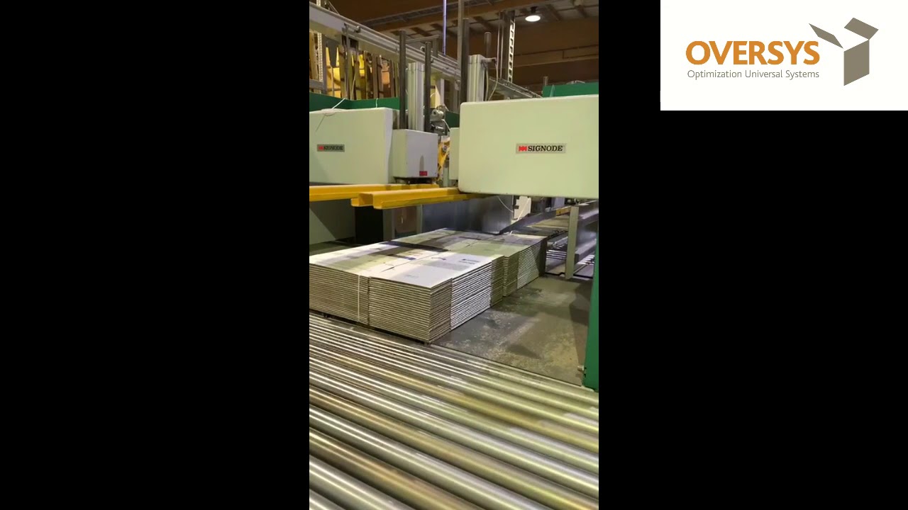 VIDEO OVERSYS U55641020 SIGNODE ISB 1300 TWIN STRAPPING MACHINE