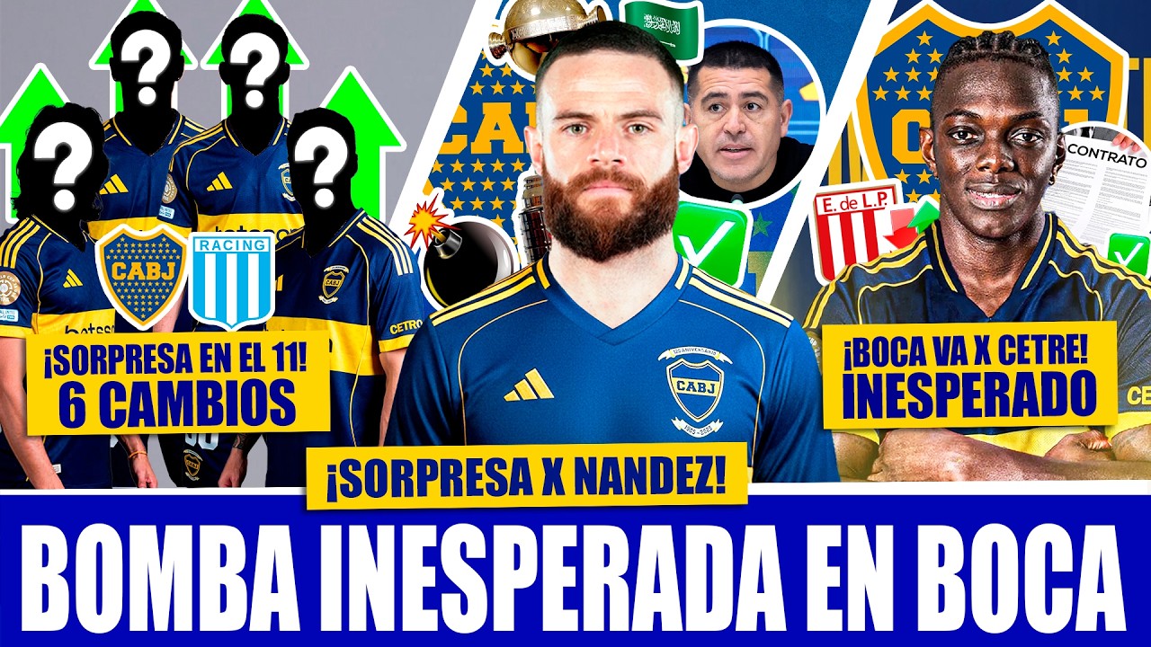 ¡Acuerdo BOMBA de Boca x 3er REFUERZO! ► Cavani TITULAR vs Racing!? ► La decision SORPRESA x Cetré!