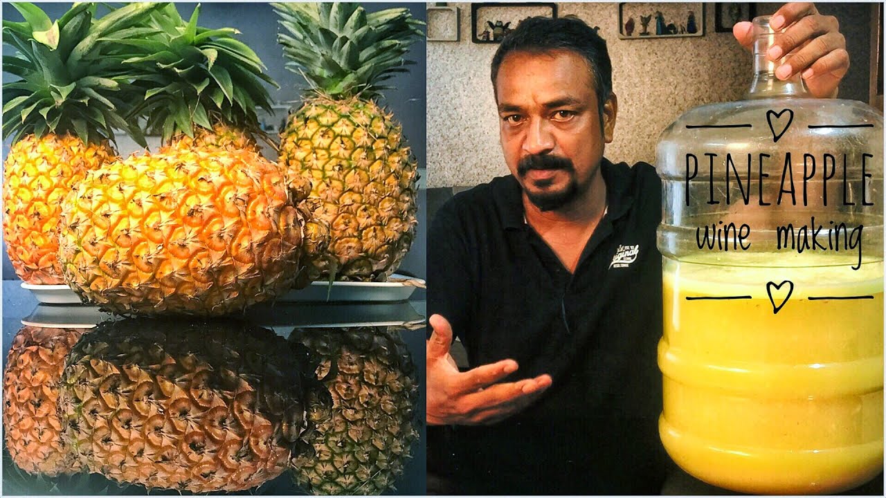 Homemade pineapple wine | How to Make pineapple Wine| Making Red Wine At home by Selvakumar