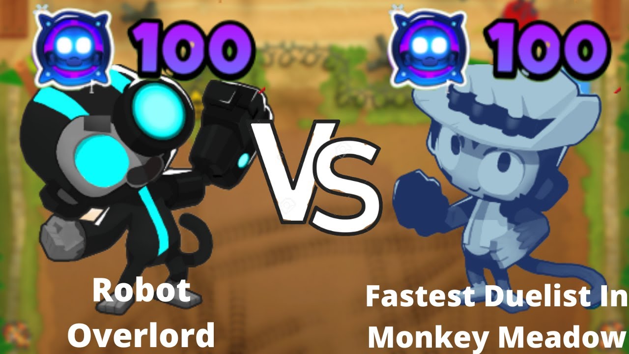 Robot Monkey Paragon vs. Duelist Monkey Paragon (Bloons TD 6)