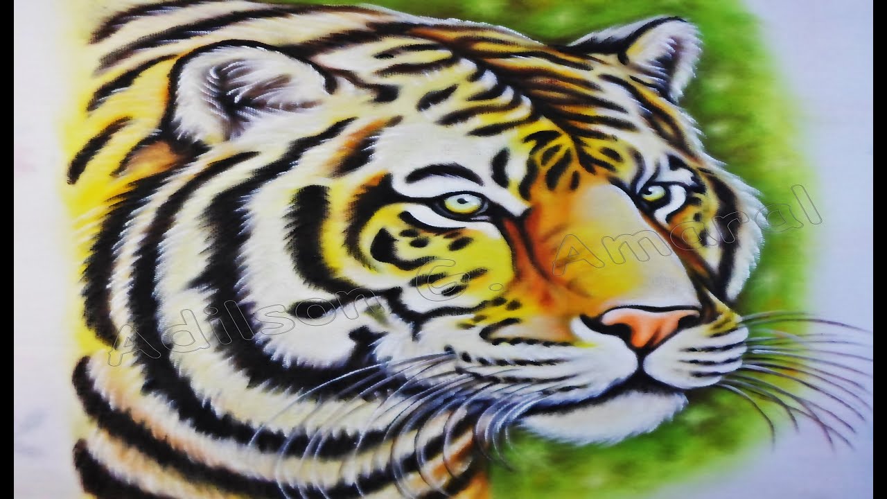 Pintura de Animais - Tigre