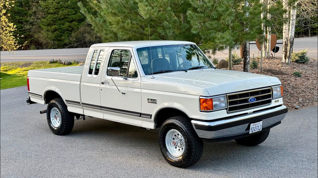 37k Mile 1991 Ford F-150 XLT Lariat 4x4 Walk Around and Drive for Bring a Trailer