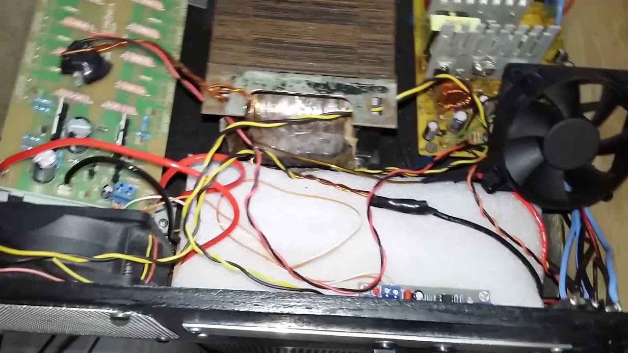 Teste placa  Amplificador  pronto  1600w 2 ohms  parte final