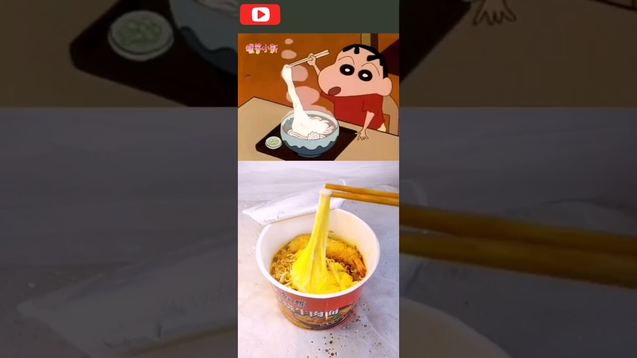 料理情怀：动漫美食还原～蜡笔小新～海鲜篇～纯手工制作，泡面本面！～好吃到停不下来的清蒸大闸蟹😎先来尝个鲜。