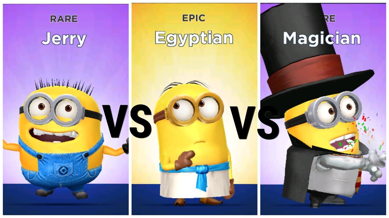 Minion Rush Jerry VS Egyptian VS Magician