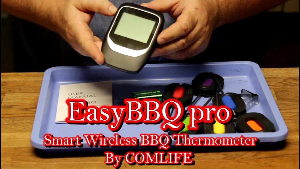 Easy BBQ pro Smart Wireless BBQ Thermometer! By COMLIFE!
