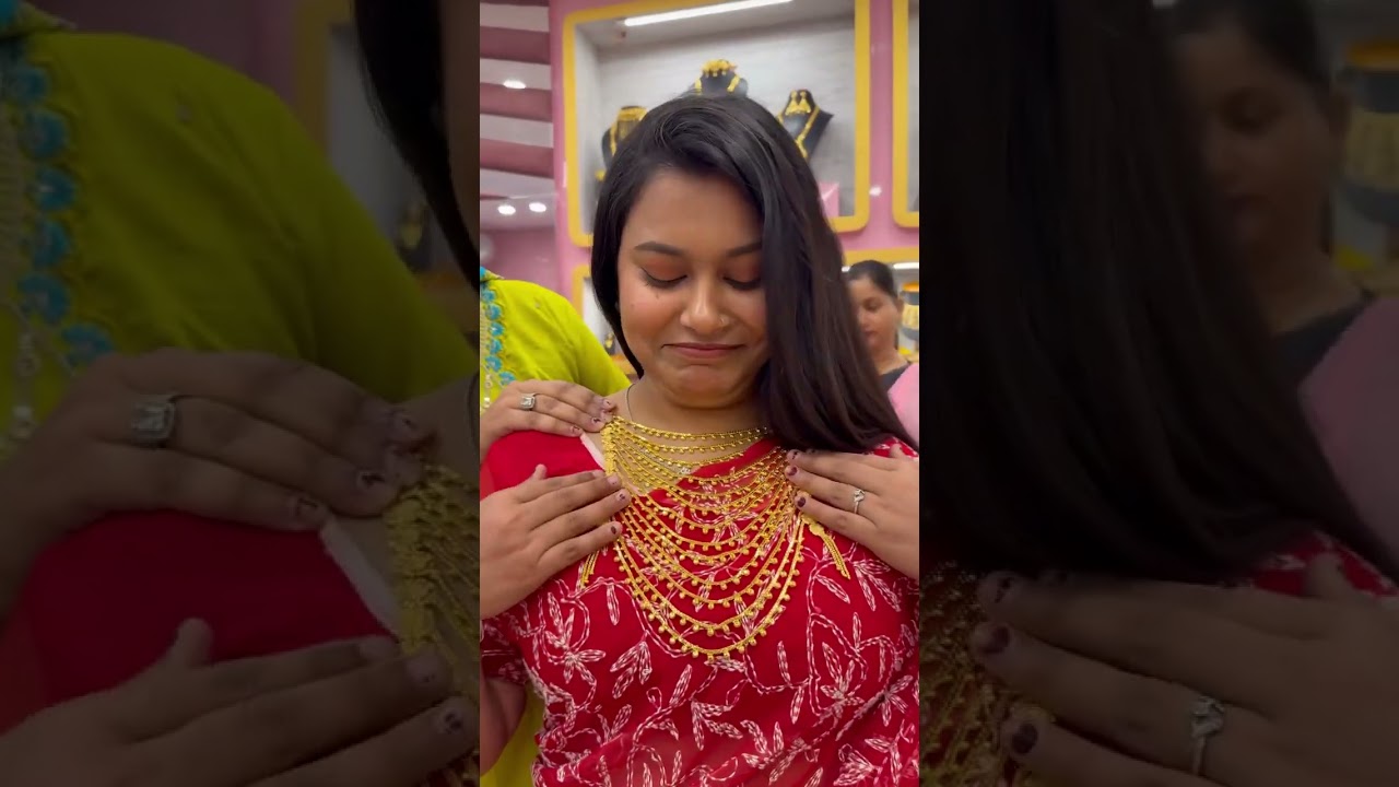 সামনেই বিয়ে, তাই পুরো বউ সাজালাম# Gold jewellery collection