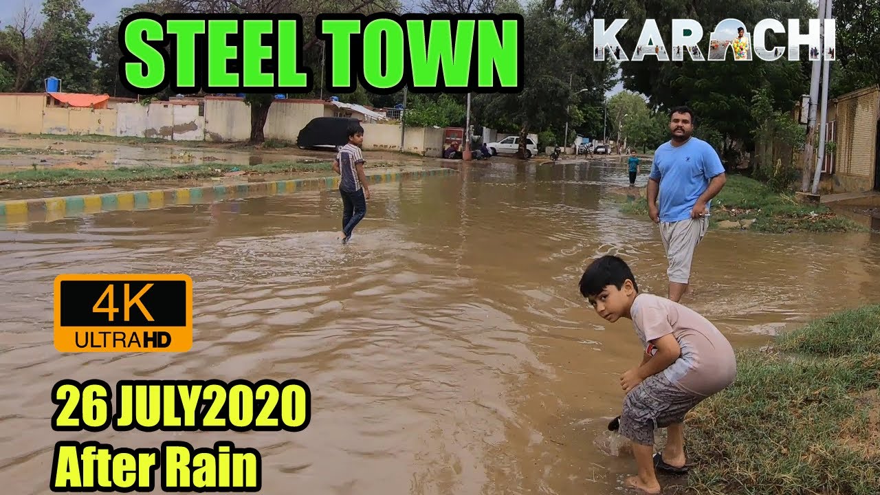 Steel Town Karachi 26 JULY 2020 After Heavy Rain | Karachi Streets