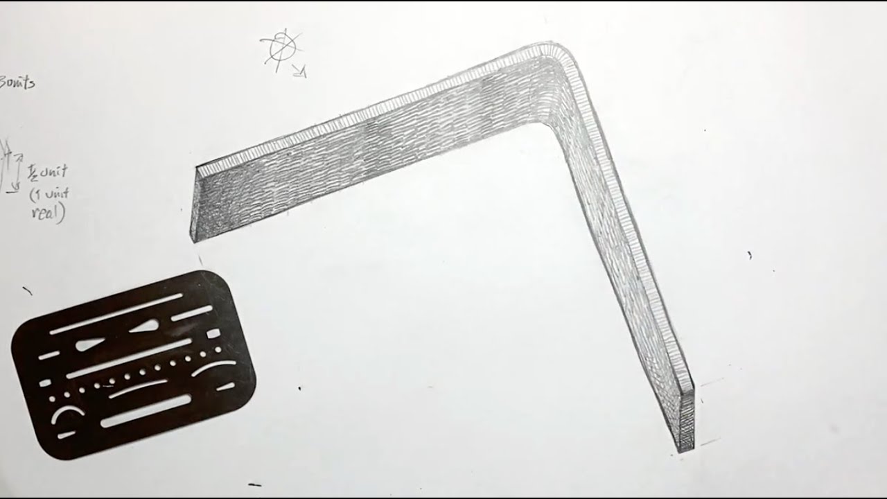 mech200 2024: el-bracket, dimetric