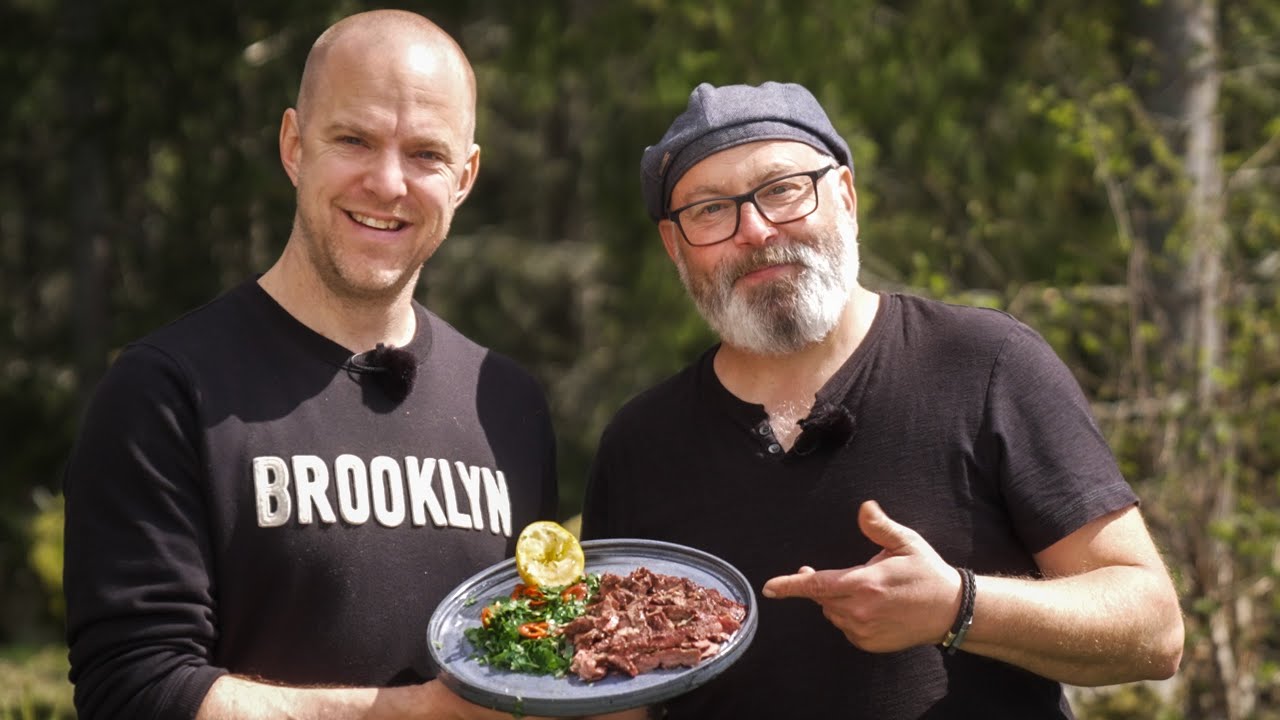 Grillmästaren bjuder på flankstek och chimichurri
