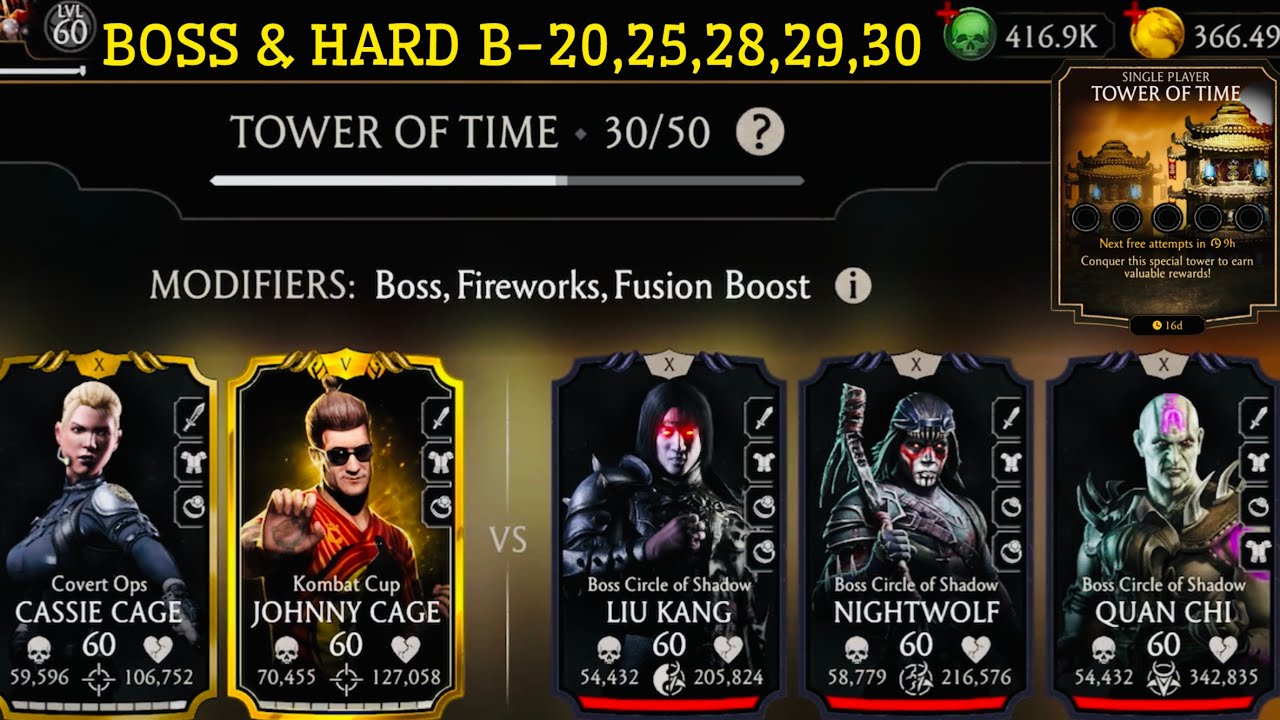 Tower of Time Battles 20, 25, 28, 29 & 30 Fight + Rewards MK Mobile | You Got Caged!