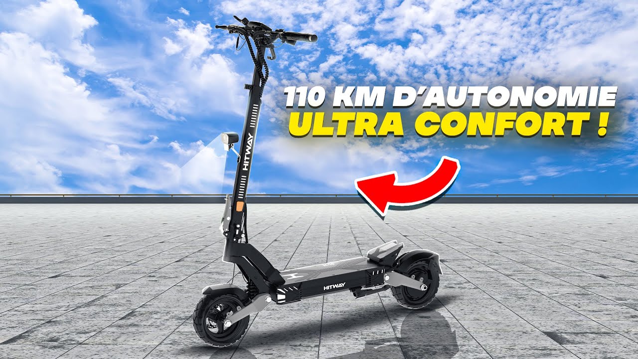 HITWAY H10 - GRANDE AUTONOMIE ET TOP CONFORT CETTE TROTTINETTE ÉLECTRIQUE !