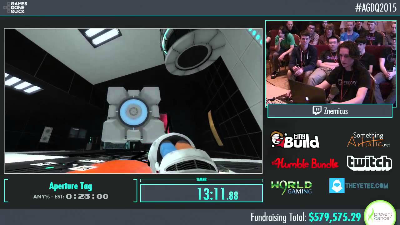 Awesome Games Done Quick 2015 - Part 141 - Aperture Tag by Znernicus