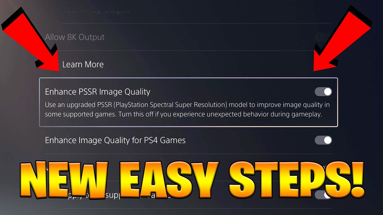 Как получить НОВЫЙ PSSR 2.0 на PlayStation 5 и PS5 Pro Enhance! (Простая инструкция по настройке ...