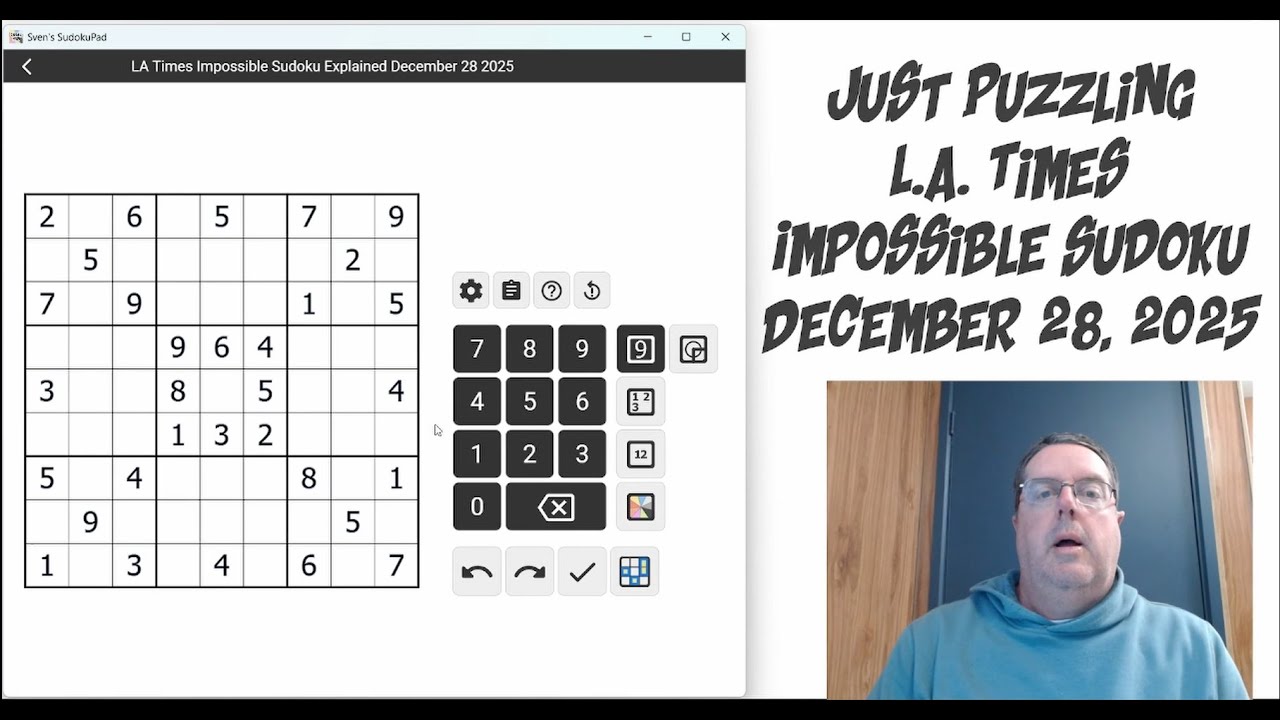 LA Times Impossible Sudoku December 28 2025