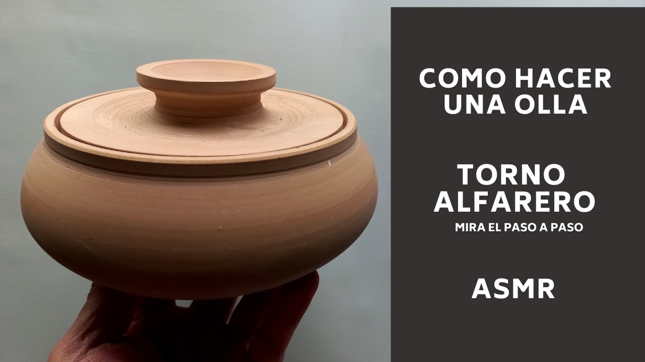 CURSO DE CERAMICA / Como Hacer esta Olla de Barro / Version ASMR