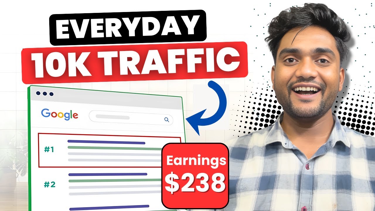 Get Daily 10K Organic Clicks From Google 🔥| Free Website Traffic 2025 | Organic Traffic From Google
