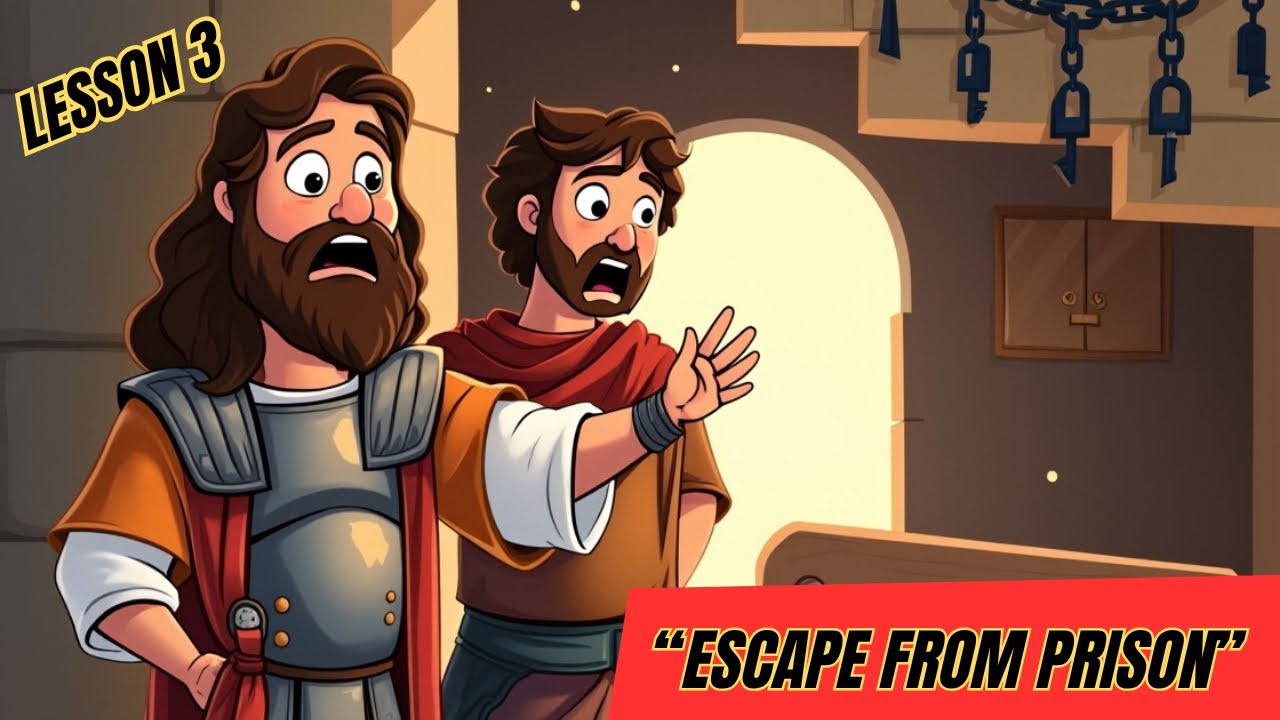 Escape from prison l Aunty K Primary Lesson | #biblestories  #kidsbiblelessons #jesuslovesyou #bible
