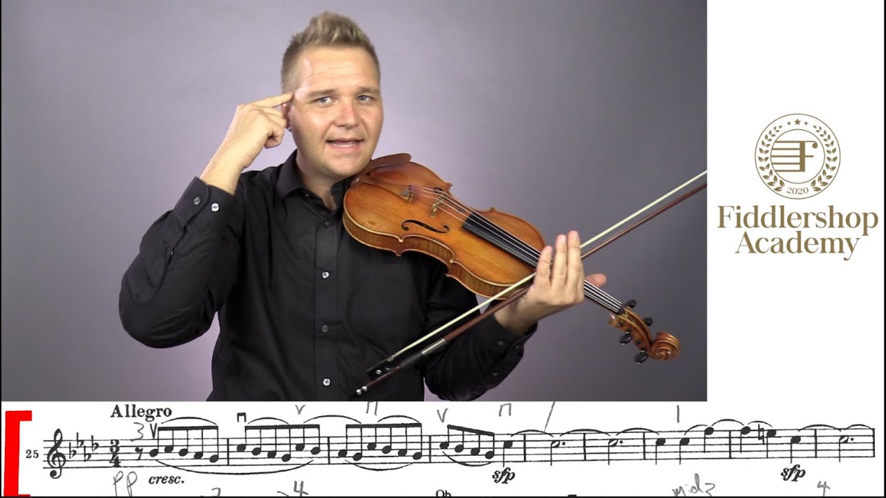 Florida 2021 All State Orchestra 9-10th Grade Violin Tutorial (Egmont Overture)