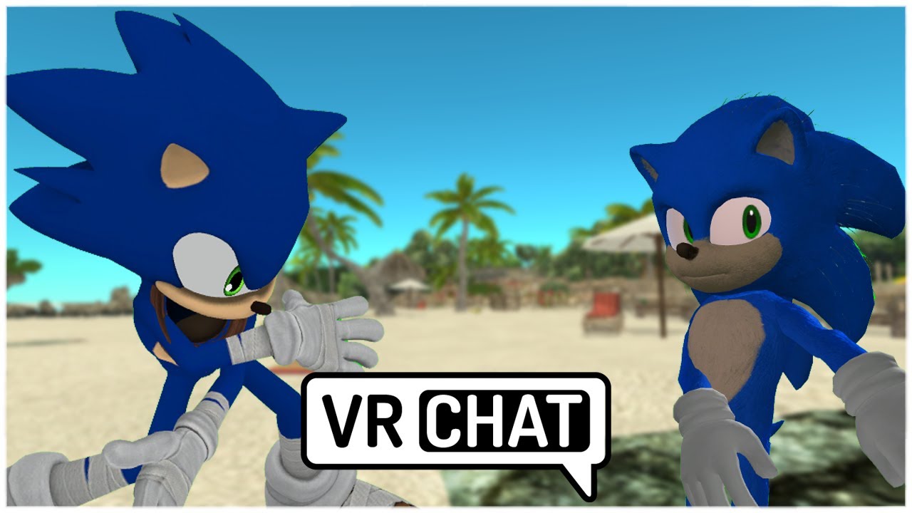 Movie Sonic Meets Boom Sonic - AWESOME DANCE MOVES! (VR Chat)