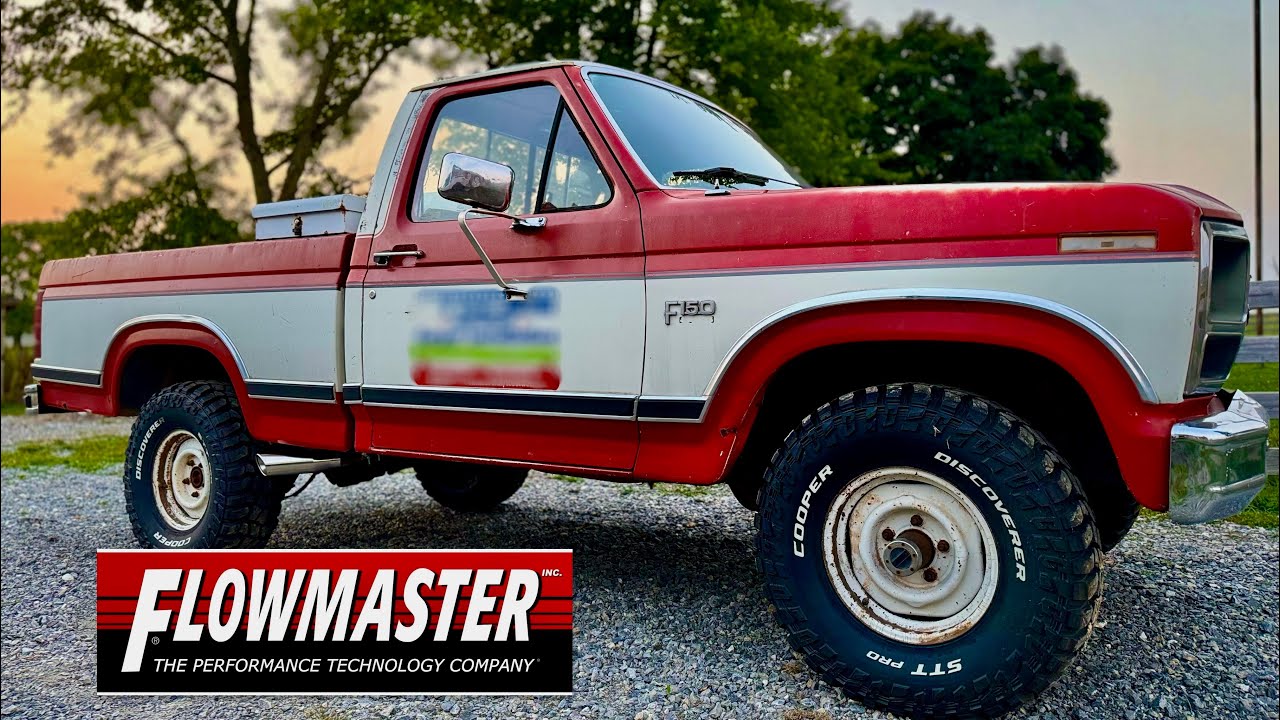 Глушитель Flowmaster Super 44 на F150 300 I6 1986 года! Сравнение штатного и Flowmaster выхлопа