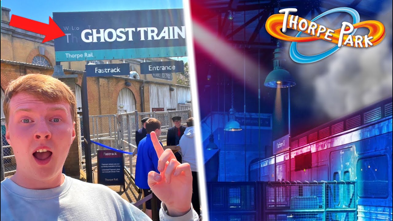 Riding THORPE PARK’S NEW RIDE!! - Ghost Train
