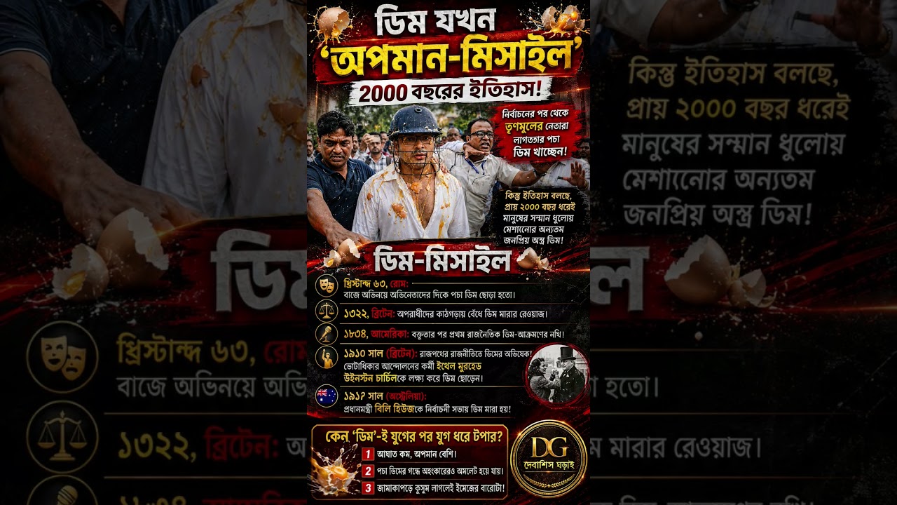 TMC Leaders and the &lsquo;Egg Missile&rsquo;! #tmc #bjp #abhishekbanerjee #bengalpolitics #tmcleader #egg