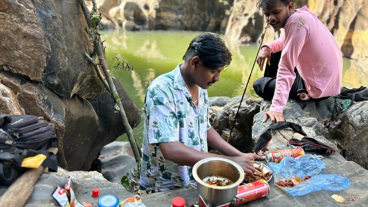 വനത്തിൽ പ്രവേശിച്ചു Fishing 🎣 & cooking 🧑‍🍳 🐆 Leopard Zone 