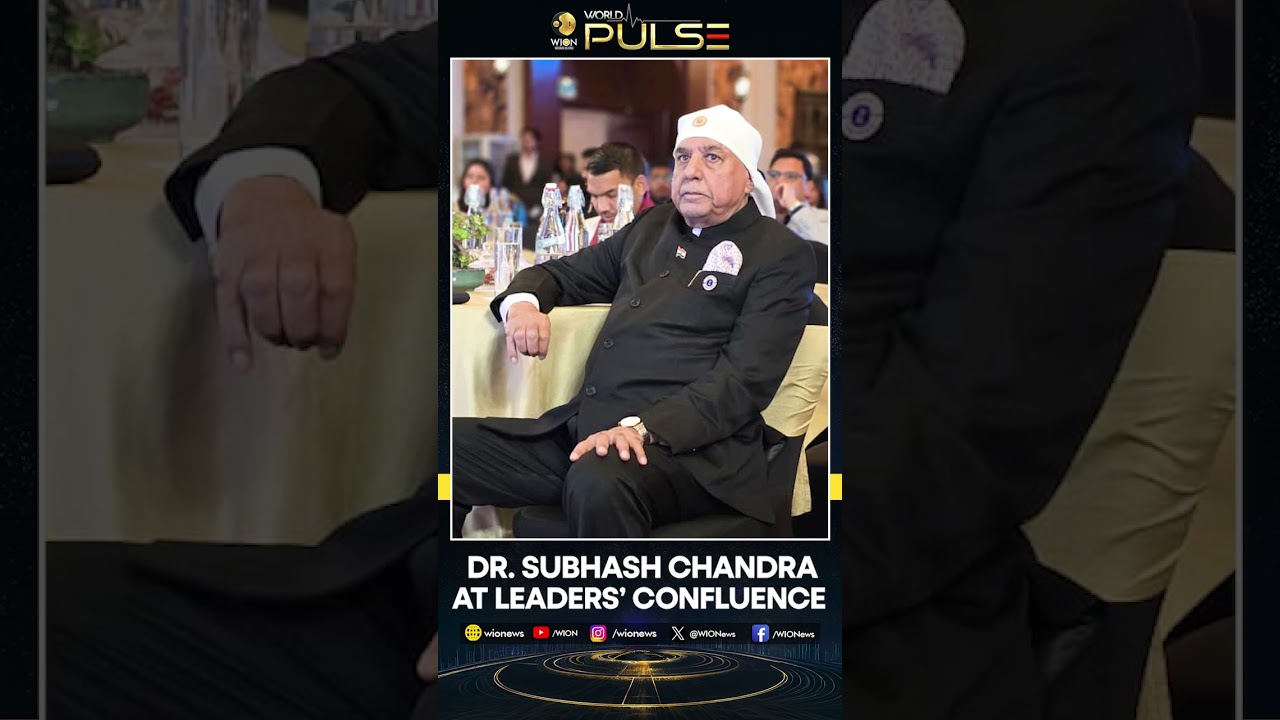 WION World Pulse: Dr. Subhash Chandra, Founder of Zee Group, Arrives At The Leaders&rsquo; Confluence