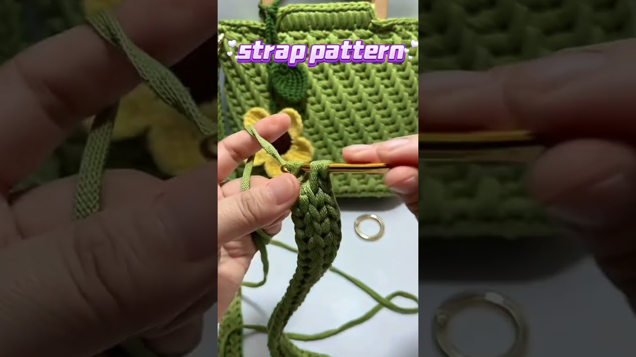 super easy crochet bag strap|crochet for beginners#crochet