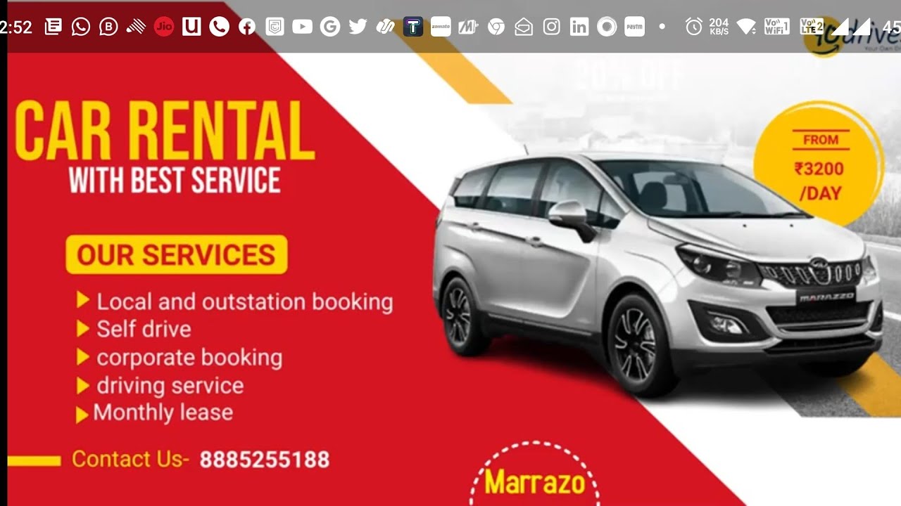 Mahindra marazzo 7 seater M4 2022 model for rentals and selfdrive